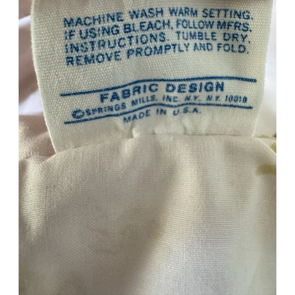 VTG Springmaid Pillowcases Fitted Sheet Floral Cottagecore Wondercale‎ Full Size